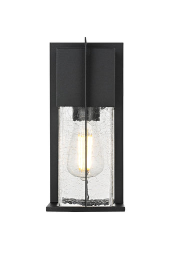 Janney One Light Outdoor Wall Sconce Black