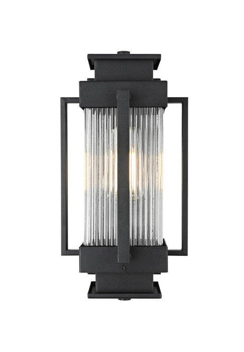 Elegant Lighting - OD341W14BK - One Light Outdoor Wall Sconce - Harlan - Black