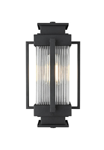 Harlan One Light Outdoor Wall Sconce Black