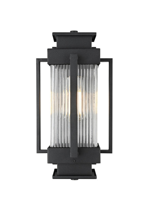 Elegant Lighting - OD341W14BK - One Light Outdoor Wall Sconce - Harlan - Black