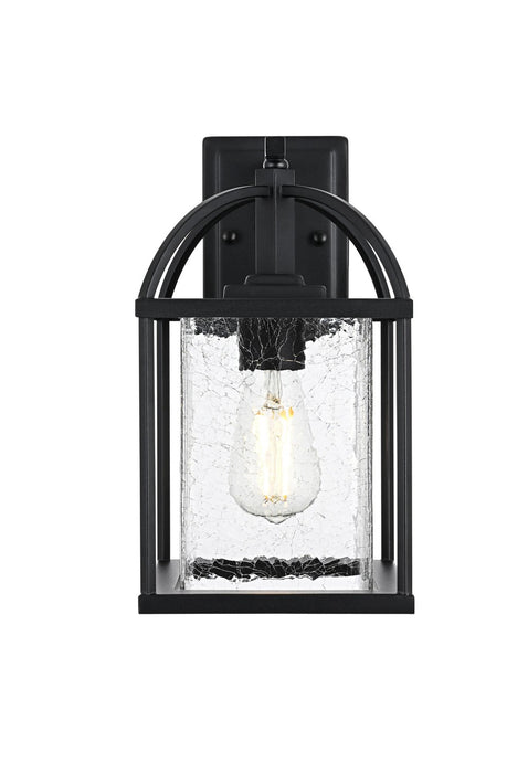 Elegant Lighting - OD343W14BK - One Light Outdoor Wall Sconce - Gratz - Black