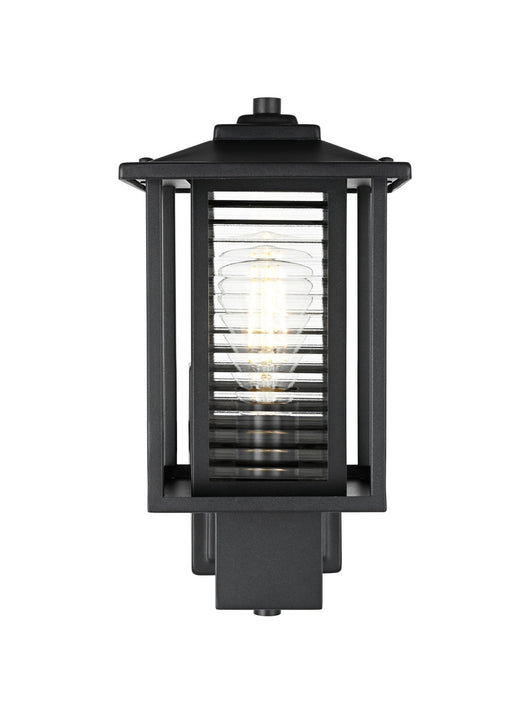 Elegant Lighting - OD344W14BK - One Light Outdoor Wall Sconce - Bouvier - Black