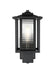 Elegant Lighting - OD344W14BK - One Light Outdoor Wall Sconce - Bouvier - Black