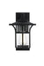Elegant Lighting - OD345W11BK - One Light Outdoor Wall Sconce - Woodstock - Black