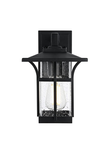 Woodstock One Light Outdoor Wall Sconce Black