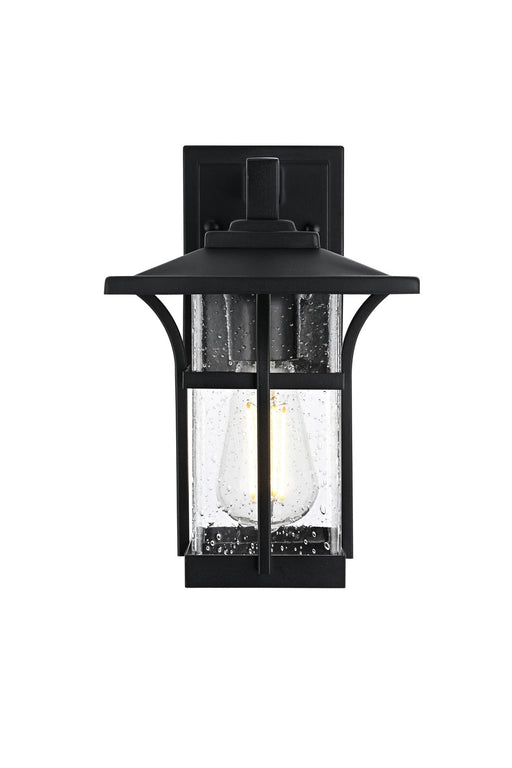 Elegant Lighting - OD345W11BK - One Light Outdoor Wall Sconce - Woodstock - Black