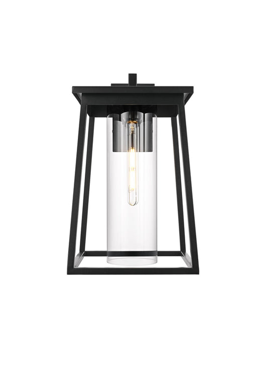 Elegant Lighting - OD346W18BK - One Light Outdoor Wall Sconce - Lambert - Black