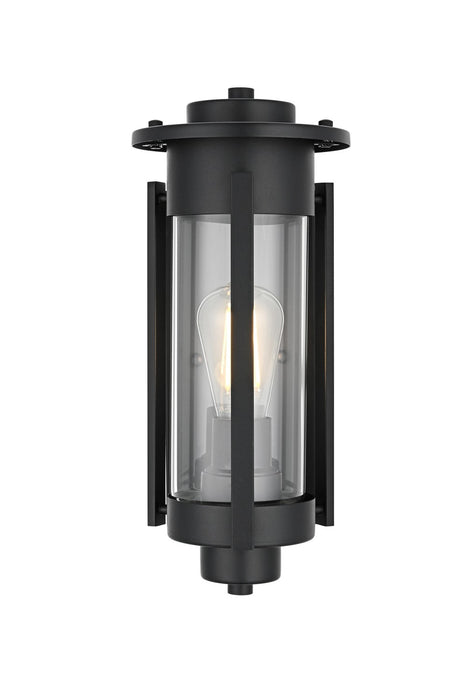 Elegant Lighting - OD349W15BK - One Light Outdoor Wall Sconce - Bucknell - Black