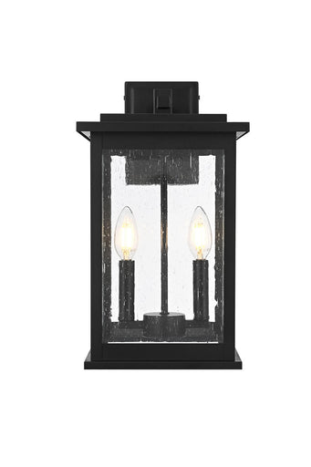 Ringgold Two Light Outdoor Wall Sconce Black