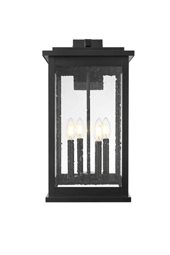Ringgold Four Light Outdoor Wall Sconce Black