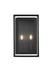 Elegant Lighting - OD355W20BK - Two Light Outdoor Wall Sconce - Etting - Black
