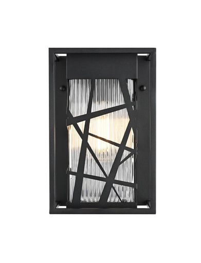 Eyre One Light Outdoor Wall Sconce Black