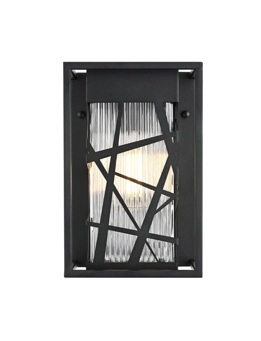 Elegant Lighting - OD356W12BK - One Light Outdoor Wall Sconce - Eyre - Black
