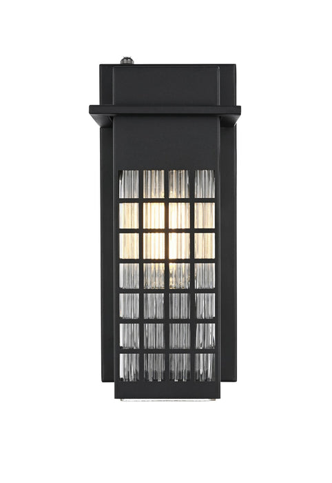 Elegant Lighting - OD360W12BK - One Light Outdoor Wall Sconce - Palmer - Black