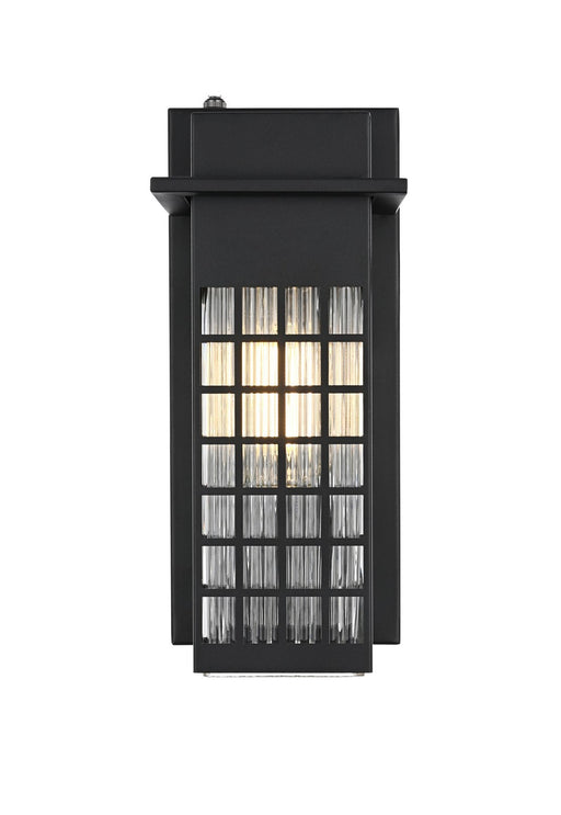 Elegant Lighting - OD360W12BK - One Light Outdoor Wall Sconce - Palmer - Black
