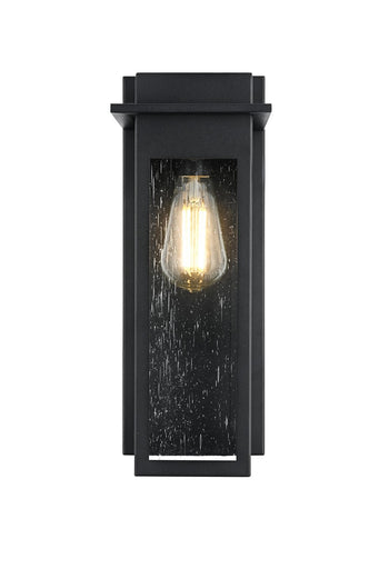 Dunton One Light Outdoor Wall Sconce Black