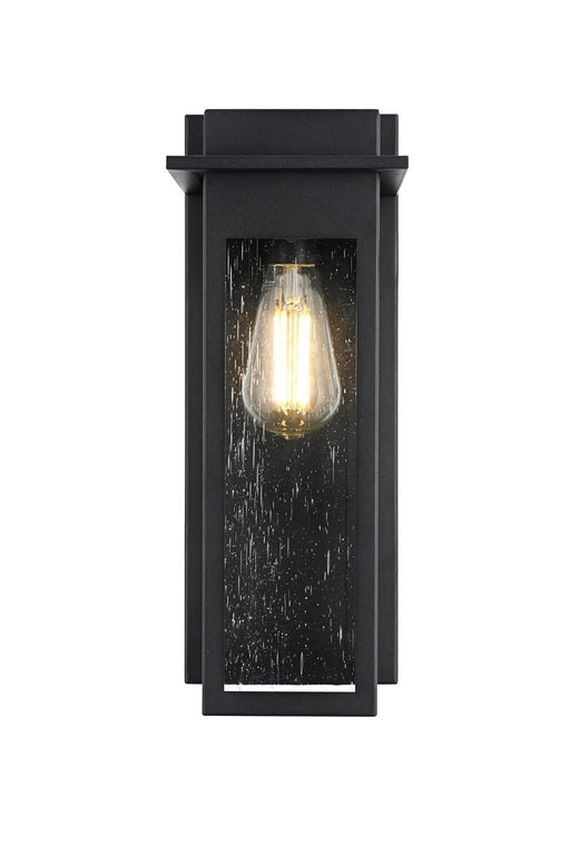 Elegant Lighting - OD362W16BK - One Light Outdoor Wall Sconce - Dunton - Black