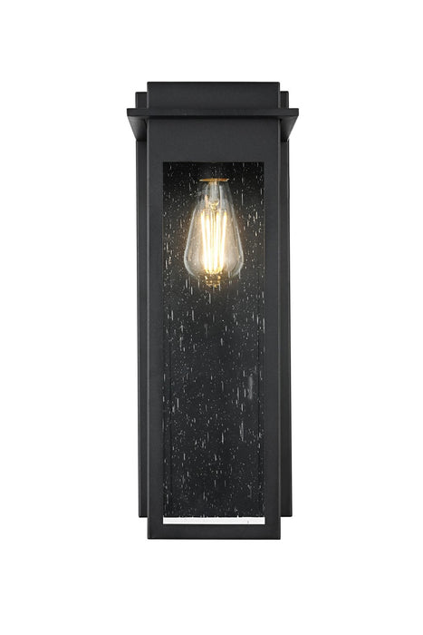 Elegant Lighting - OD362W19BK - One Light Outdoor Wall Sconce - Dunton - Black