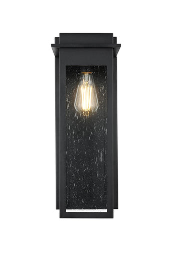 Dunton One Light Outdoor Wall Sconce Black