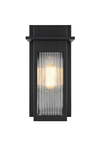 Fletcher One Light Outdoor Wall Sconce Black