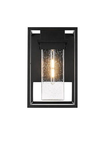 Morse One Light Outdoor Wall Sconce Black