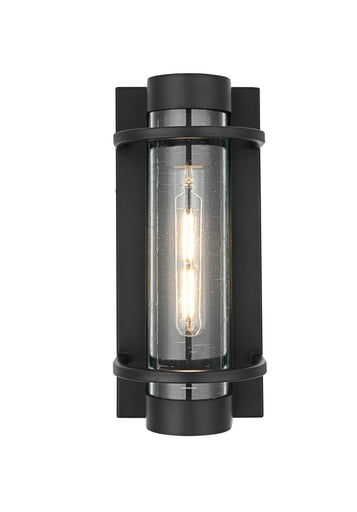 Parrish One Light Outdoor Wall Sconce Black