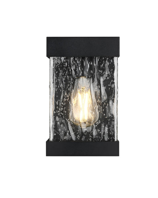 Elegant Lighting - OD371W10BK - One Light Outdoor Wall Sconce - Thompson - Black