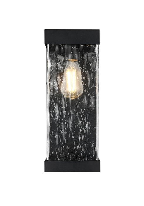 Elegant Lighting - OD371W16BK - One Light Outdoor Wall Sconce - Thompson - Black