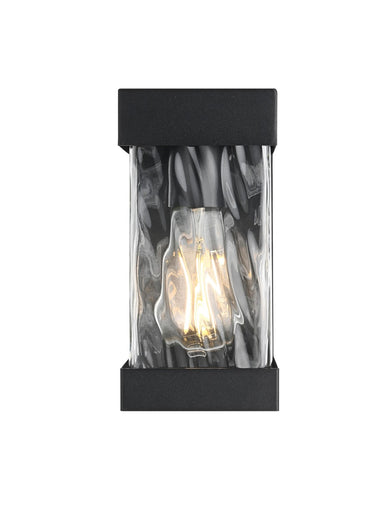 Thompson One Light Outdoor Wall Sconce Black