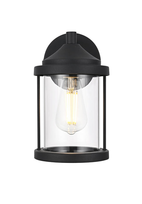 Elegant Lighting - OD402W10BK - One Light Outdoor Wall Sconce - Roy - Black