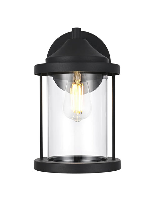 Elegant Lighting - OD402W12BK - One Light Outdoor Wall Sconce - Roy - Black
