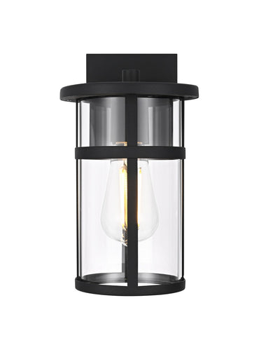 Henrik One Light Outdoor Wall Sconce Black