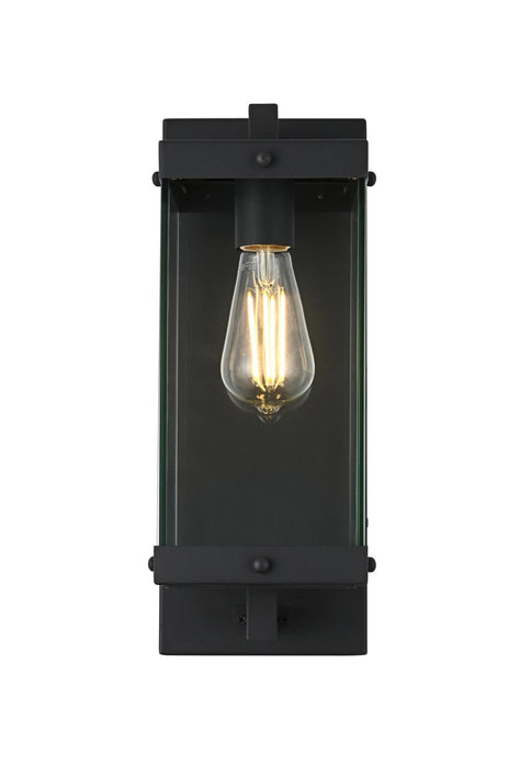 Elegant Lighting - OD408W15BK - One Light Outdoor Wall Sconce - Julien - Black