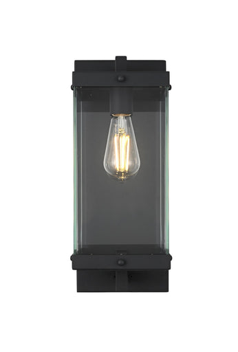 Julien One Light Outdoor Wall Sconce Black