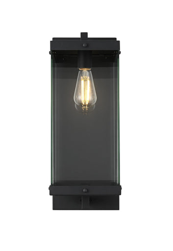 Julien One Light Outdoor Wall Sconce Black