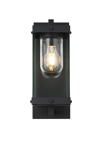 Keaton One Light Outdoor Wall Sconce Black