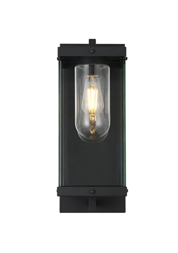Keaton One Light Outdoor Wall Sconce Black