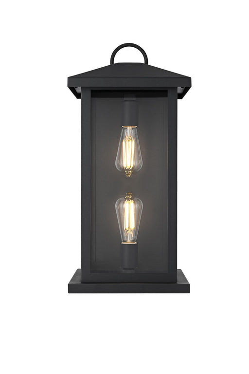 Elegant Lighting - OD411W21BK - Two Light Outdoor Wall Sconce - Neil - Black