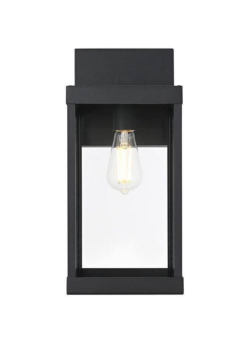 Elegant Lighting - OD413W18BK - One Light Outdoor Wall Sconce - Peter - Black