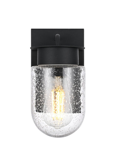 Rafael One Light Outdoor Wall Sconce Black