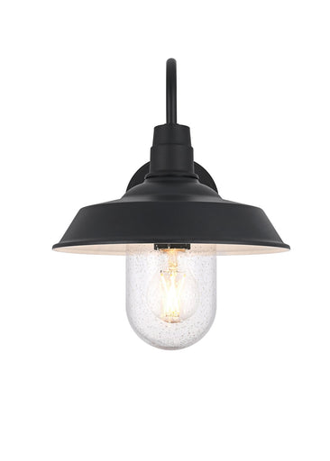 Rayan One Light Outdoor Wall Sconce Black