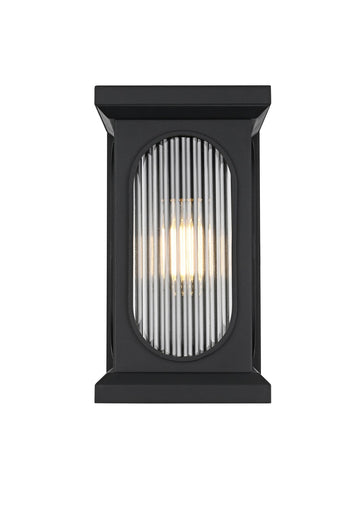 Sevyn One Light Outdoor Wall Sconce Black