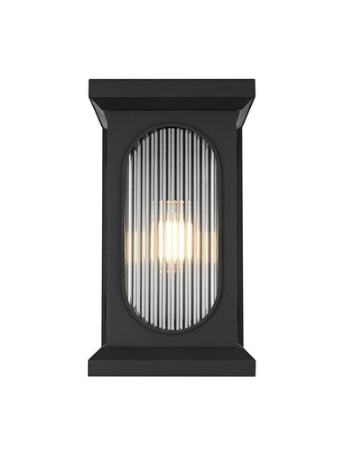 Sevyn One Light Outdoor Wall Sconce Black