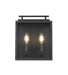 Elegant Lighting - OD418W12BK - Two Light Outdoor Wall Sconce - Valentin - Black