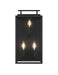 Elegant Lighting - OD418W17BK - Three Light Outdoor Wall Sconce - Valentin - Black