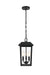 Elegant Lighting - OD502H15BK - Three Light Outdoor Pendant - Riggs - Black