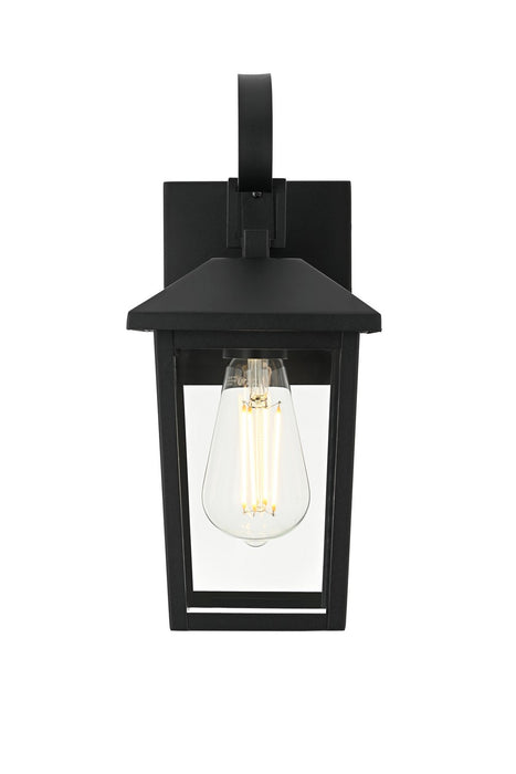 Elegant Lighting - OD502W12BK - One Light Outdoor Wall Sconce - Riggs - Black
