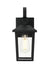 Elegant Lighting - OD502W12BK - One Light Outdoor Wall Sconce - Riggs - Black