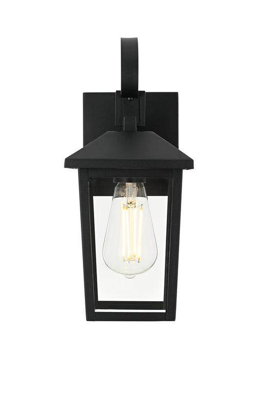 Elegant Lighting - OD502W12BK - One Light Outdoor Wall Sconce - Riggs - Black