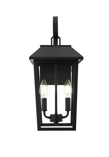 Riggs Two Light Outdoor Wall Sconce Black